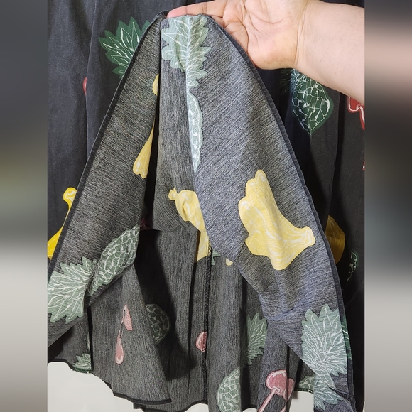 Eloquii a-line charcoal black fruit skirt women's size 20 - Picture 5 of 11